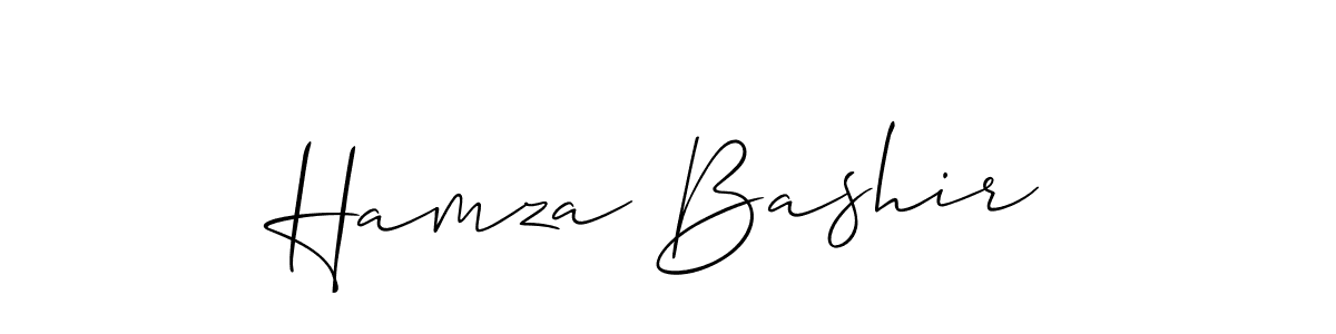 Also we have Hamza Bashir name is the best signature style. Create professional handwritten signature collection using Allison_Script autograph style. Hamza Bashir signature style 2 images and pictures png