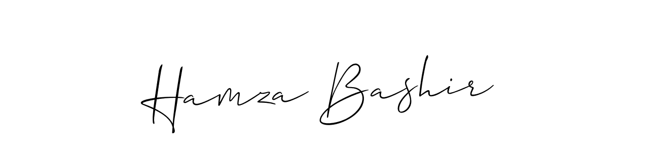 Design your own signature with our free online signature maker. With this signature software, you can create a handwritten (Allison_Script) signature for name Hamza Bashir . Hamza Bashir  signature style 2 images and pictures png