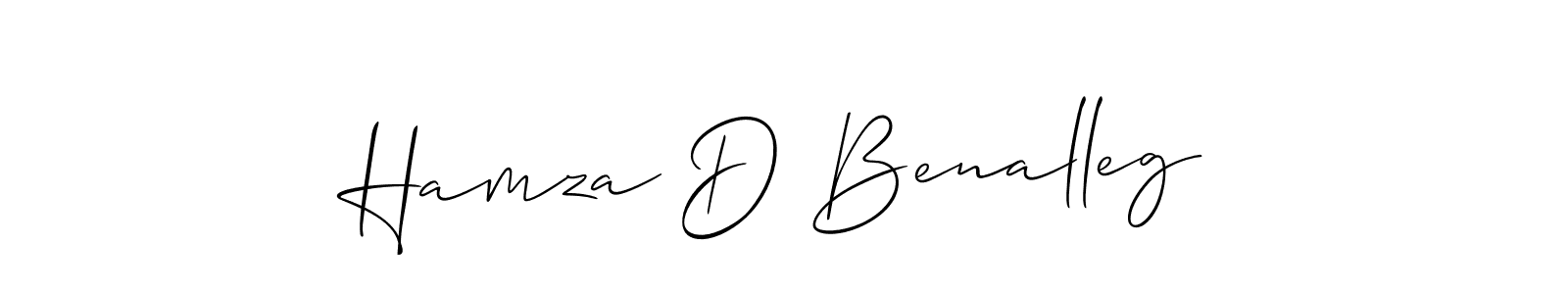 You should practise on your own different ways (Allison_Script) to write your name (Hamza D Benalleg) in signature. don't let someone else do it for you. Hamza D Benalleg signature style 2 images and pictures png