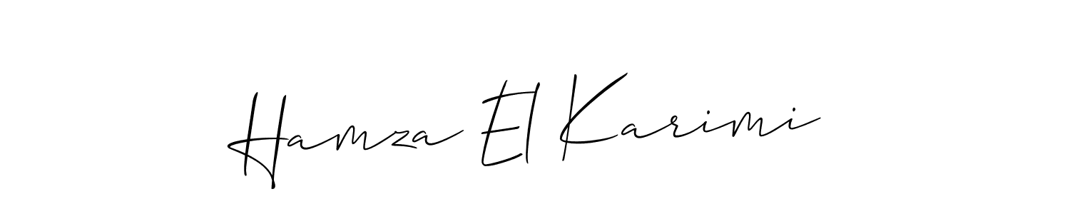 See photos of Hamza El Karimi official signature by Spectra . Check more albums & portfolios. Read reviews & check more about Allison_Script font. Hamza El Karimi signature style 2 images and pictures png