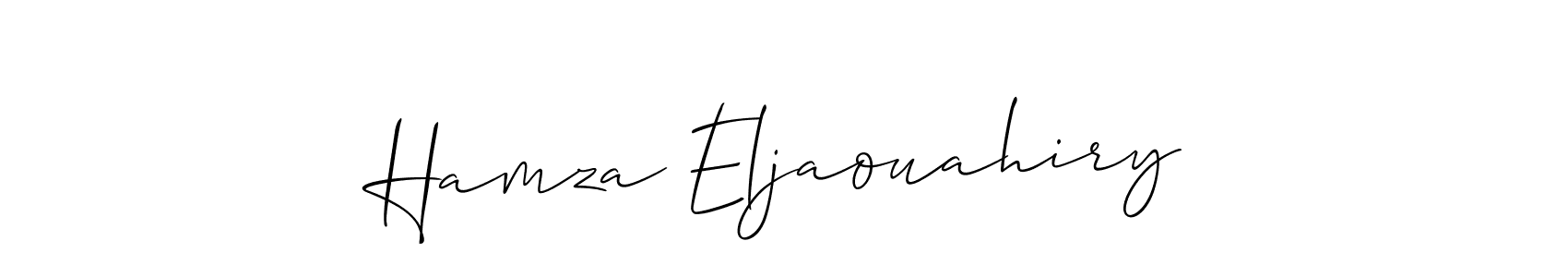 It looks lik you need a new signature style for name Hamza Eljaouahiry. Design unique handwritten (Allison_Script) signature with our free signature maker in just a few clicks. Hamza Eljaouahiry signature style 2 images and pictures png