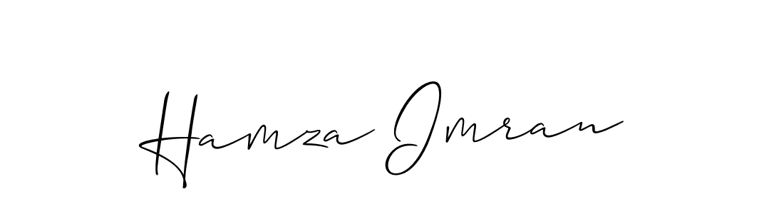 Use a signature maker to create a handwritten signature online. With this signature software, you can design (Allison_Script) your own signature for name Hamza Imran. Hamza Imran signature style 2 images and pictures png