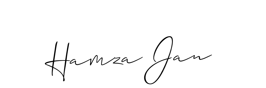 How to Draw Hamza Jan signature style? Allison_Script is a latest design signature styles for name Hamza Jan. Hamza Jan signature style 2 images and pictures png