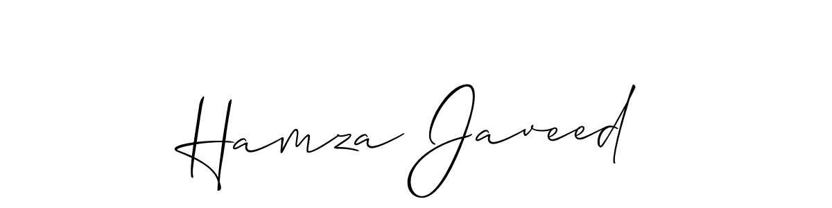 Also You can easily find your signature by using the search form. We will create Hamza Javeed name handwritten signature images for you free of cost using Allison_Script sign style. Hamza Javeed signature style 2 images and pictures png