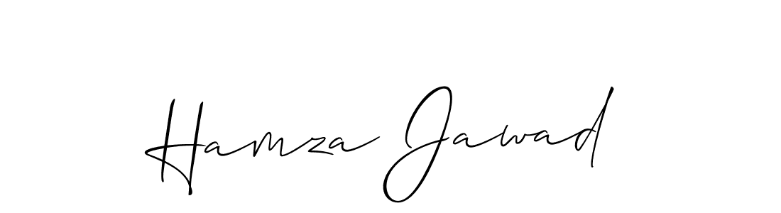 Hamza Jawad stylish signature style. Best Handwritten Sign (Allison_Script) for my name. Handwritten Signature Collection Ideas for my name Hamza Jawad. Hamza Jawad signature style 2 images and pictures png