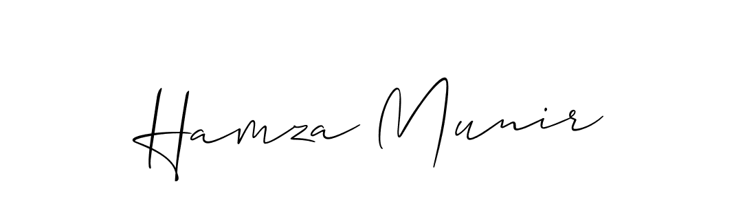 Similarly Allison_Script is the best handwritten signature design. Signature creator online .You can use it as an online autograph creator for name Hamza Munir. Hamza Munir signature style 2 images and pictures png