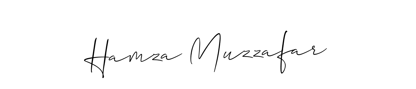 if you are searching for the best signature style for your name Hamza Muzzafar. so please give up your signature search. here we have designed multiple signature styles  using Allison_Script. Hamza Muzzafar signature style 2 images and pictures png