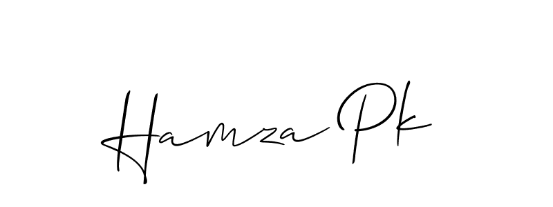 Similarly Allison_Script is the best handwritten signature design. Signature creator online .You can use it as an online autograph creator for name Hamza Pk. Hamza Pk signature style 2 images and pictures png