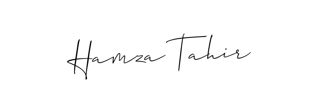 It looks lik you need a new signature style for name Hamza Tahir. Design unique handwritten (Allison_Script) signature with our free signature maker in just a few clicks. Hamza Tahir signature style 2 images and pictures png