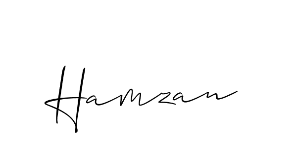 The best way (Allison_Script) to make a short signature is to pick only two or three words in your name. The name Hamzan include a total of six letters. For converting this name. Hamzan signature style 2 images and pictures png