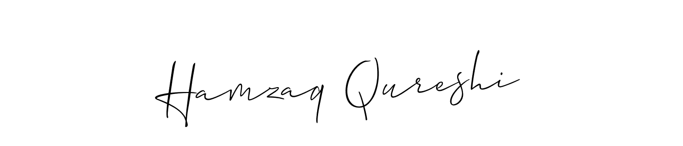 How to make Hamzaq Qureshi signature? Allison_Script is a professional autograph style. Create handwritten signature for Hamzaq Qureshi name. Hamzaq Qureshi signature style 2 images and pictures png