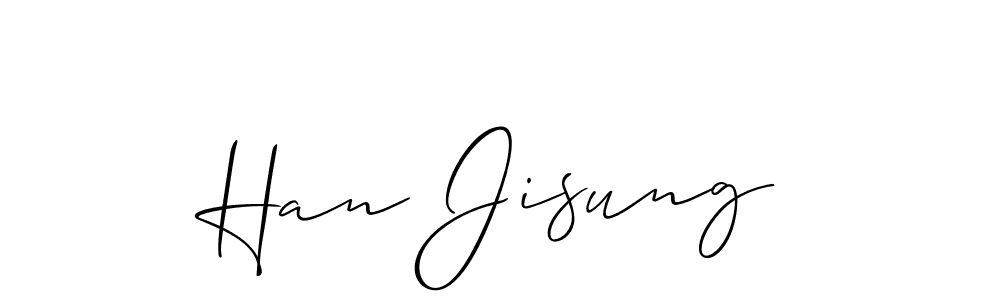 You should practise on your own different ways (Allison_Script) to write your name (Han Jisung) in signature. don't let someone else do it for you. Han Jisung signature style 2 images and pictures png