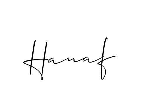 You should practise on your own different ways (Allison_Script) to write your name (Hanaf) in signature. don't let someone else do it for you. Hanaf signature style 2 images and pictures png