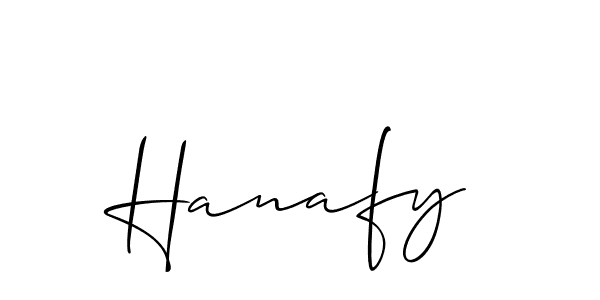 Also we have Hanafy name is the best signature style. Create professional handwritten signature collection using Allison_Script autograph style. Hanafy signature style 2 images and pictures png