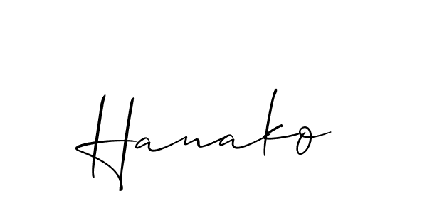 if you are searching for the best signature style for your name Hanako. so please give up your signature search. here we have designed multiple signature styles  using Allison_Script. Hanako signature style 2 images and pictures png