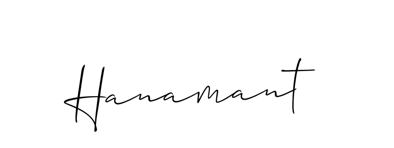 You should practise on your own different ways (Allison_Script) to write your name (Hanamant) in signature. don't let someone else do it for you. Hanamant signature style 2 images and pictures png