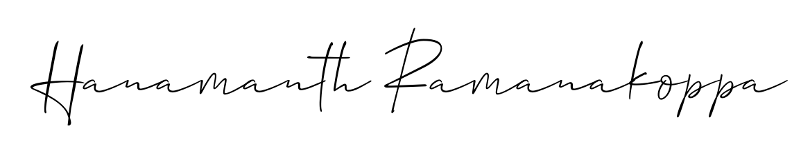 Stand out with a creative autograph for Hanamanth Ramanakoppa. The Allison_Script styling blends modern aesthetics with classic signature flourishes. Hanamanth Ramanakoppa signature style 2 images and pictures png