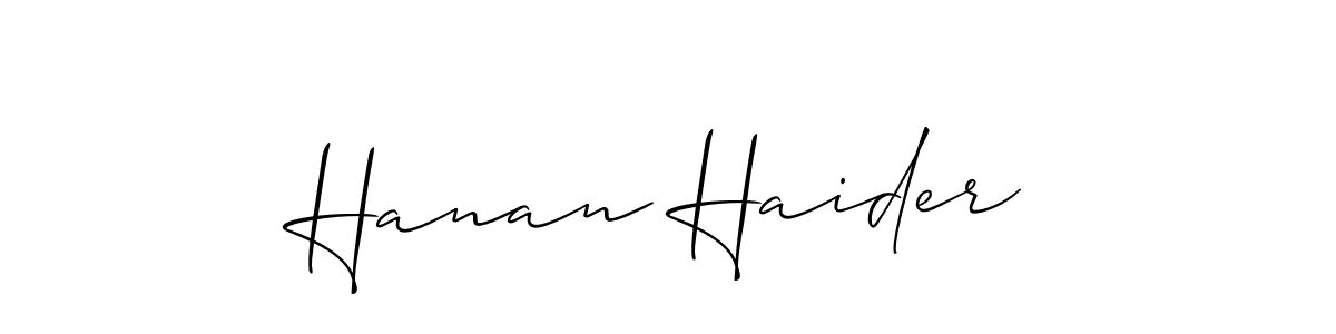 Check out images of Autograph of Hanan Haider name. Actor Hanan Haider Signature Style. Allison_Script is a professional sign style online. Hanan Haider signature style 2 images and pictures png
