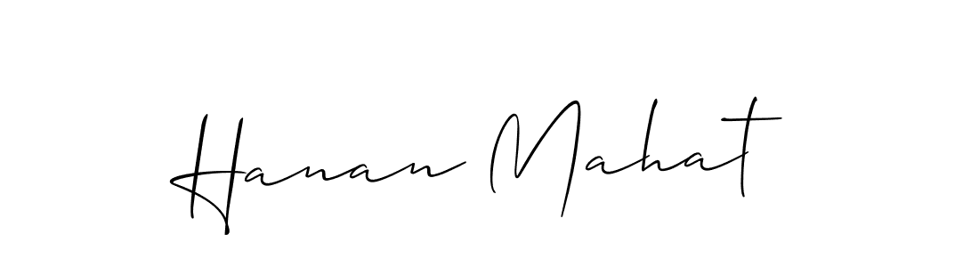 Here are the top 10 professional signature styles for the name Hanan Mahat. These are the best autograph styles you can use for your name. Hanan Mahat signature style 2 images and pictures png