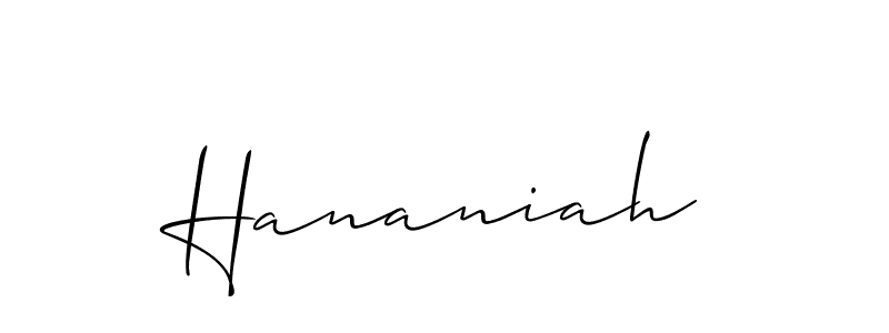 Make a beautiful signature design for name Hananiah. Use this online signature maker to create a handwritten signature for free. Hananiah signature style 2 images and pictures png