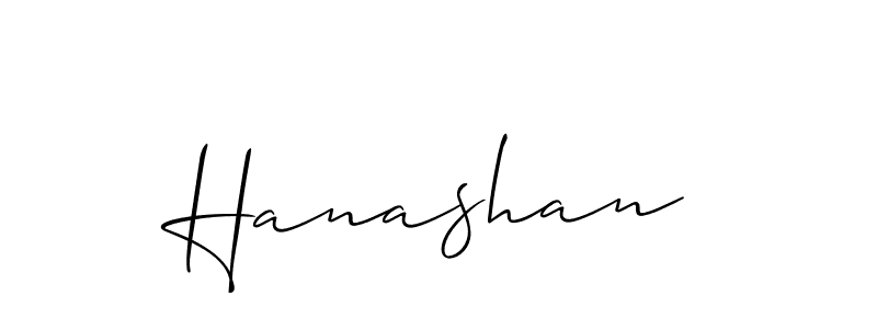 Once you've used our free online signature maker to create your best signature Allison_Script style, it's time to enjoy all of the benefits that Hanashan name signing documents. Hanashan signature style 2 images and pictures png