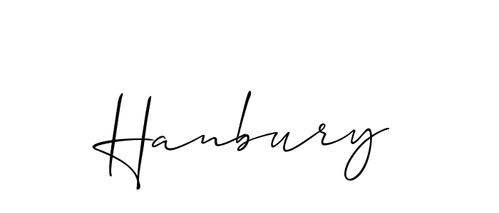 Best and Professional Signature Style for Hanbury. Allison_Script Best Signature Style Collection. Hanbury signature style 2 images and pictures png