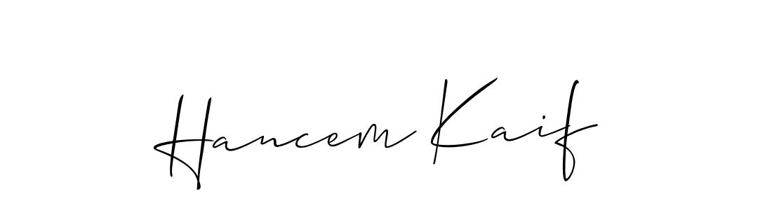 Check out images of Autograph of Hancem Kaif name. Actor Hancem Kaif Signature Style. Allison_Script is a professional sign style online. Hancem Kaif signature style 2 images and pictures png