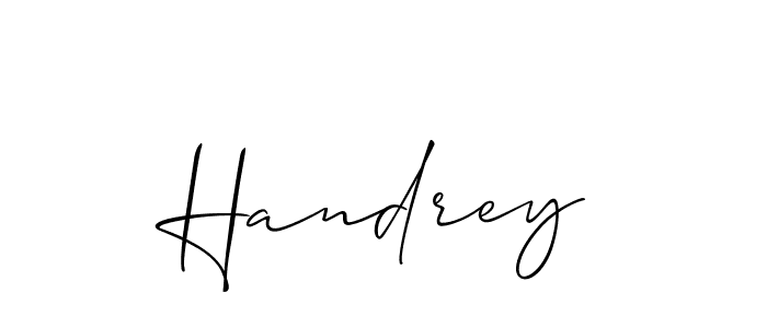 You can use this online signature creator to create a handwritten signature for the name Handrey. This is the best online autograph maker. Handrey signature style 2 images and pictures png