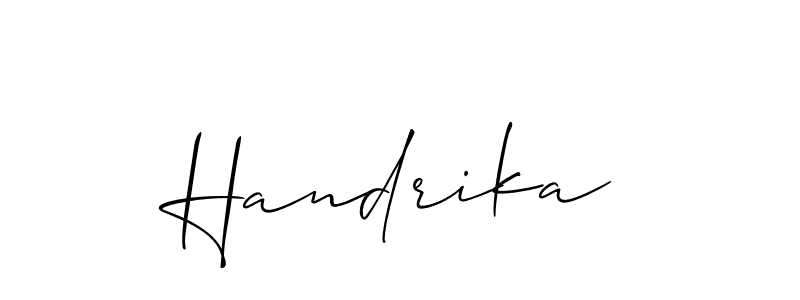 Once you've used our free online signature maker to create your best signature Allison_Script style, it's time to enjoy all of the benefits that Handrika name signing documents. Handrika signature style 2 images and pictures png