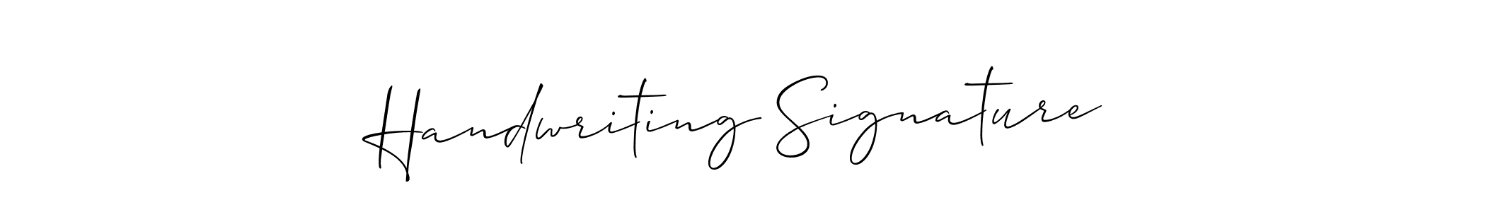 Create a beautiful signature design for name Handwriting Signature. With this signature (Allison_Script) fonts, you can make a handwritten signature for free. Handwriting Signature signature style 2 images and pictures png