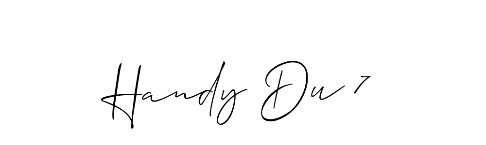 Make a beautiful signature design for name Handy Du 7. Use this online signature maker to create a handwritten signature for free. Handy Du 7 signature style 2 images and pictures png