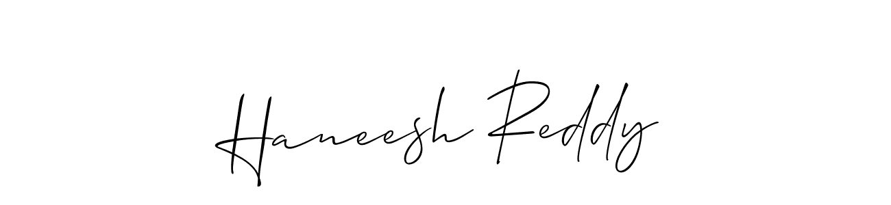 Haneesh Reddy stylish signature style. Best Handwritten Sign (Allison_Script) for my name. Handwritten Signature Collection Ideas for my name Haneesh Reddy. Haneesh Reddy signature style 2 images and pictures png