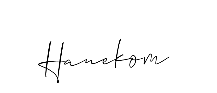 How to make Hanekom name signature. Use Allison_Script style for creating short signs online. This is the latest handwritten sign. Hanekom signature style 2 images and pictures png