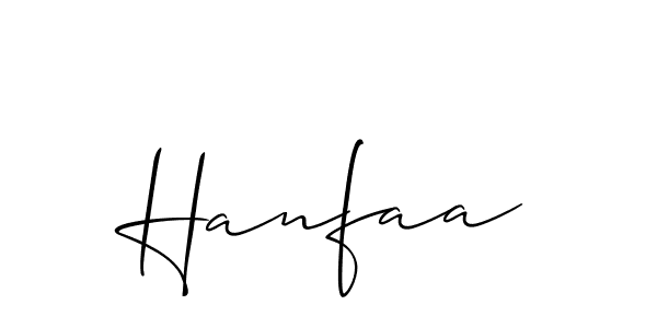 The best way (Allison_Script) to make a short signature is to pick only two or three words in your name. The name Hanfaa include a total of six letters. For converting this name. Hanfaa signature style 2 images and pictures png