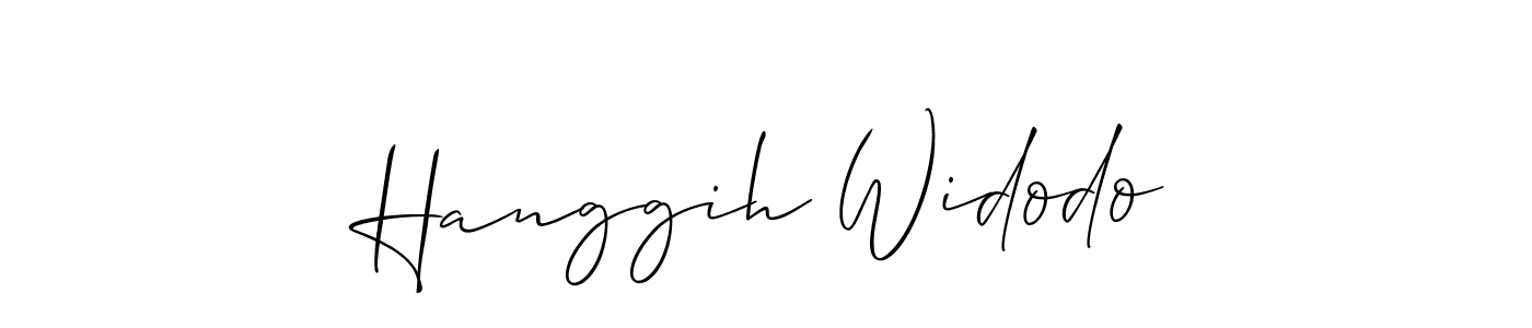Also You can easily find your signature by using the search form. We will create Hanggih Widodo name handwritten signature images for you free of cost using Allison_Script sign style. Hanggih Widodo signature style 2 images and pictures png
