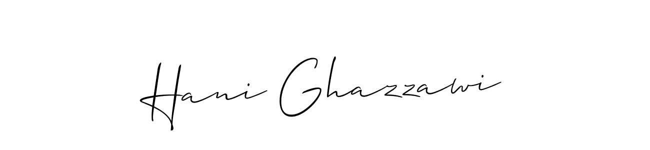Similarly Allison_Script is the best handwritten signature design. Signature creator online .You can use it as an online autograph creator for name Hani Ghazzawi. Hani Ghazzawi signature style 2 images and pictures png