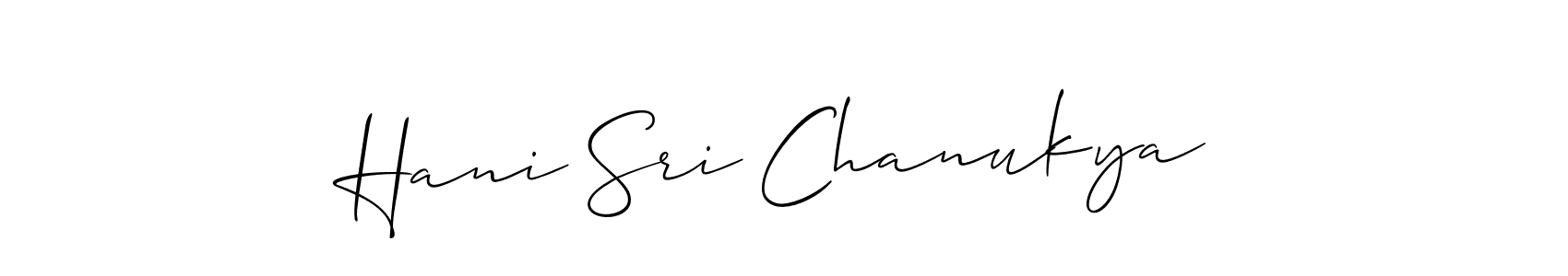 Best and Professional Signature Style for Hani Sri Chanukya. Allison_Script Best Signature Style Collection. Hani Sri Chanukya signature style 2 images and pictures png