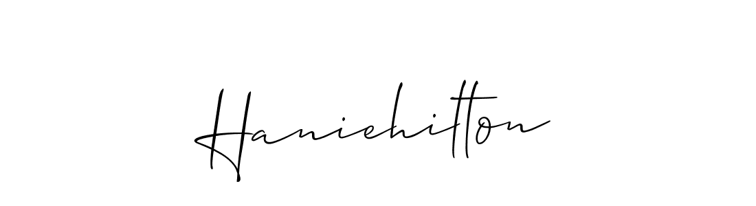Make a beautiful signature design for name Haniehilton. Use this online signature maker to create a handwritten signature for free. Haniehilton signature style 2 images and pictures png