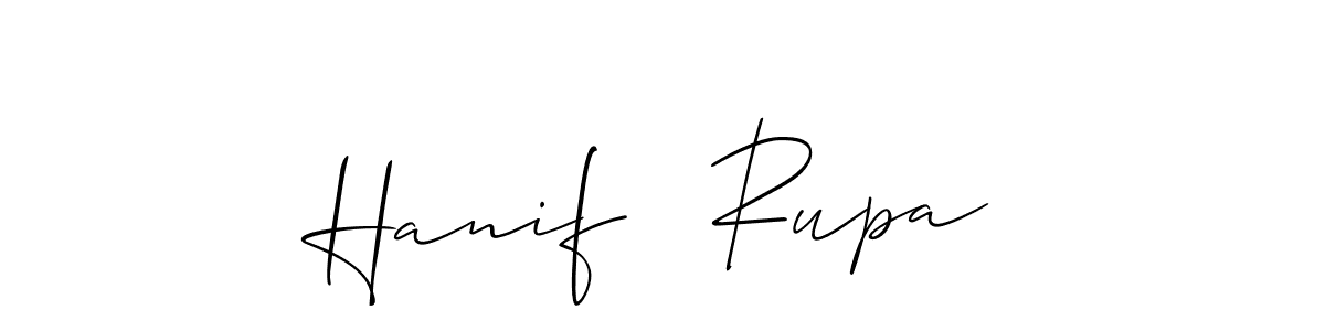 How to Draw Hanif   Rupa signature style? Allison_Script is a latest design signature styles for name Hanif   Rupa. Hanif   Rupa signature style 2 images and pictures png