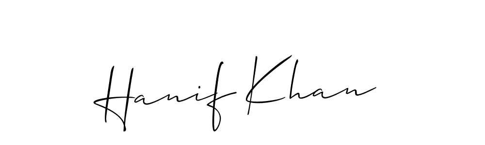 Make a short Hanif Khan signature style. Manage your documents anywhere anytime using Allison_Script. Create and add eSignatures, submit forms, share and send files easily. Hanif Khan signature style 2 images and pictures png