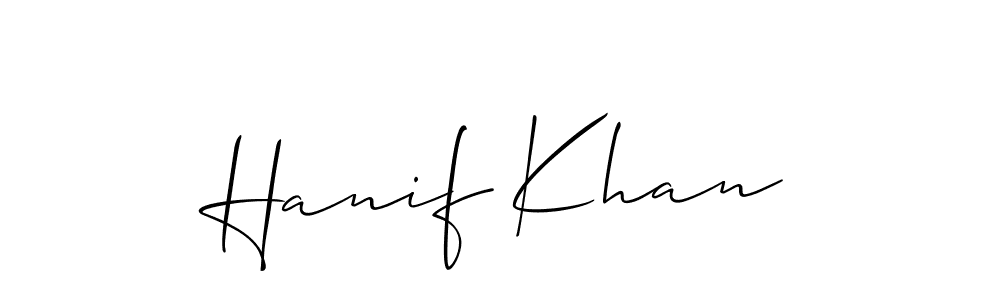 Make a short Hanif Khan signature style. Manage your documents anywhere anytime using Allison_Script. Create and add eSignatures, submit forms, share and send files easily. Hanif Khan signature style 2 images and pictures png