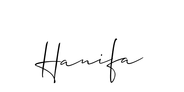 Also we have Hanifa name is the best signature style. Create professional handwritten signature collection using Allison_Script autograph style. Hanifa signature style 2 images and pictures png