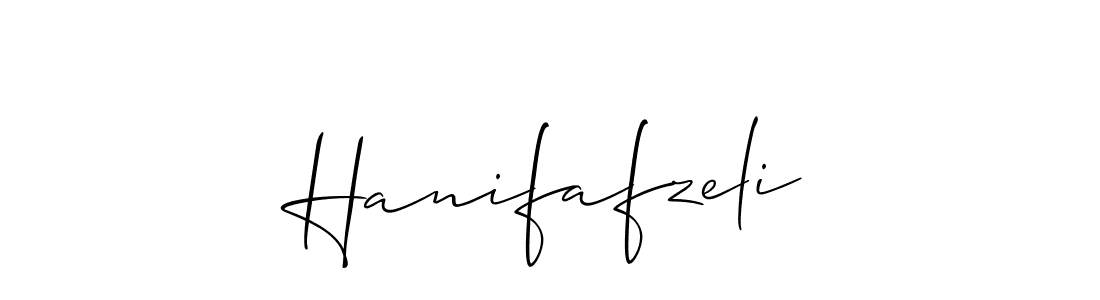 Allison_Script is a professional signature style that is perfect for those who want to add a touch of class to their signature. It is also a great choice for those who want to make their signature more unique. Get Hanifafzeli name to fancy signature for free. Hanifafzeli signature style 2 images and pictures png