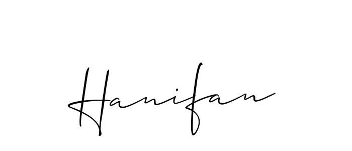 Also we have Hanifan name is the best signature style. Create professional handwritten signature collection using Allison_Script autograph style. Hanifan signature style 2 images and pictures png