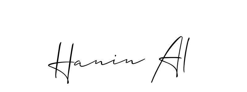 See photos of Hanin Al official signature by Spectra . Check more albums & portfolios. Read reviews & check more about Allison_Script font. Hanin Al signature style 2 images and pictures png