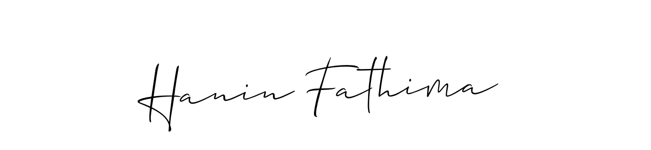 This is the best signature style for the Hanin Fathima name. Also you like these signature font (Allison_Script). Mix name signature. Hanin Fathima signature style 2 images and pictures png