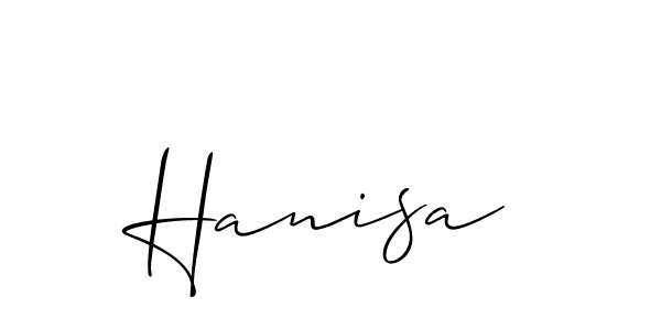 Make a beautiful signature design for name Hanisa. Use this online signature maker to create a handwritten signature for free. Hanisa signature style 2 images and pictures png