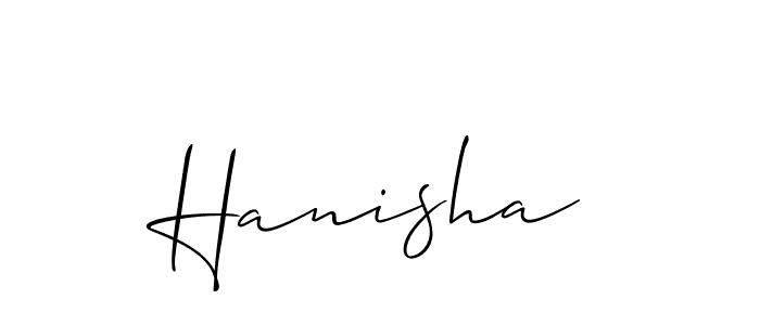 Best and Professional Signature Style for Hanisha. Allison_Script Best Signature Style Collection. Hanisha signature style 2 images and pictures png