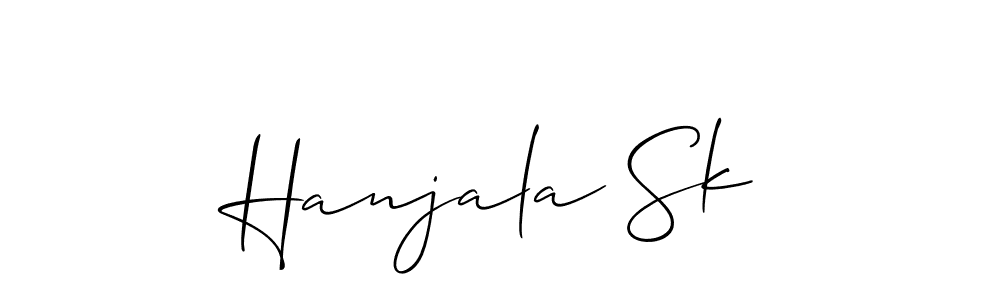 You can use this online signature creator to create a handwritten signature for the name Hanjala Sk. This is the best online autograph maker. Hanjala Sk signature style 2 images and pictures png