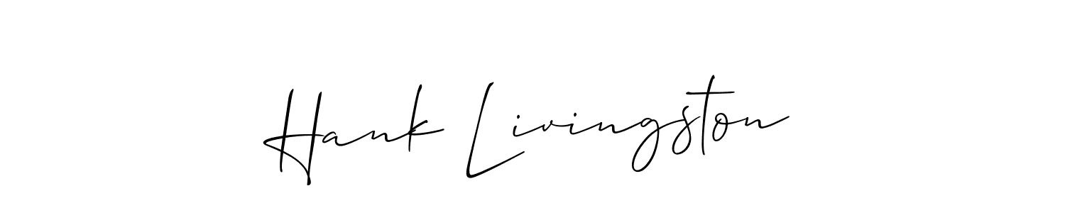 This is the best signature style for the Hank Livingston name. Also you like these signature font (Allison_Script). Mix name signature. Hank Livingston signature style 2 images and pictures png